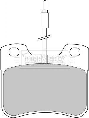BORG & BECK Комплект тормозных колодок, дисковый тормоз BBP1055